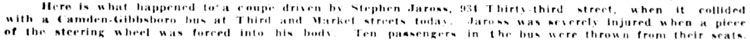 Intersection of North 3rd Street & Market Street Camden Courier-Post - February 29, 1928.