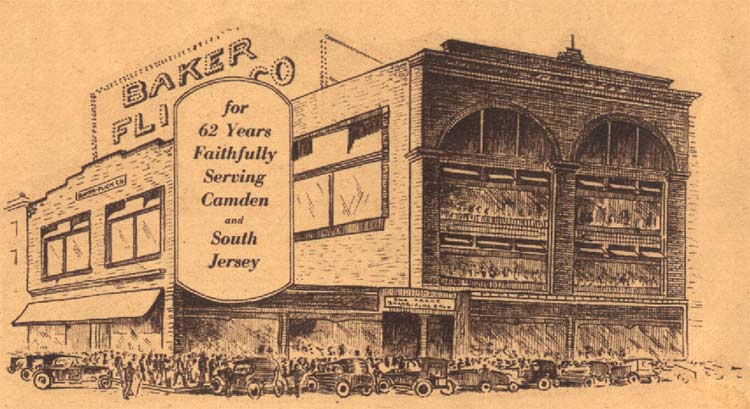 Southwest Corner of North 3rd and Market Street. The Baker-Flick Company Department Store.