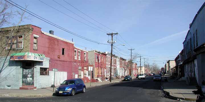 Intersection of South 3rd Street & Royden Street Looking East from South 3rd Street - February 22, 2004.
