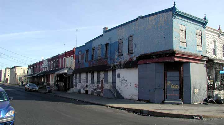 Intersection of South 3rd Street & Royden Street Looking East from South 3rd Street - February 22, 2004.