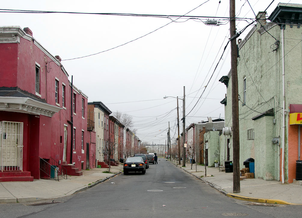 Intersection of South 3rd Street & Sycamore Street — March 16, 2012. Looking west on Sycamore Street from South 3rd Street