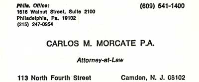 113 North 4th Street — Carlos M. Morcate advertisement