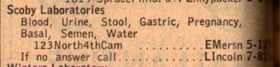 123 North 4th Street directory listing
