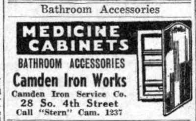 28 South 4th Street — Camden Iron Works advertisement
