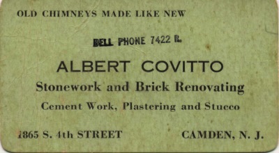 1865 South 4th Street — Covitto business card