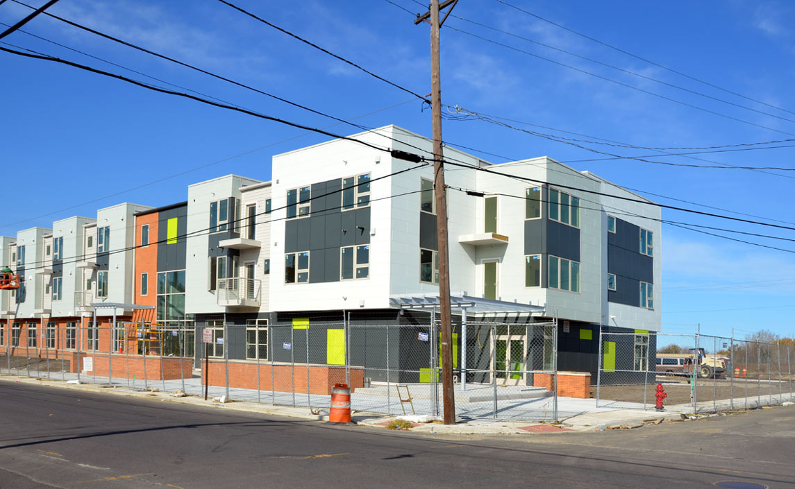 Northwest corner of Erie Street and North 5th Street, November 4, 2011
