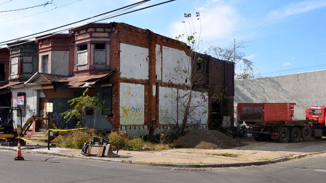 Southwest corner of Bailey Street and North 5th Street, November 4, 2011