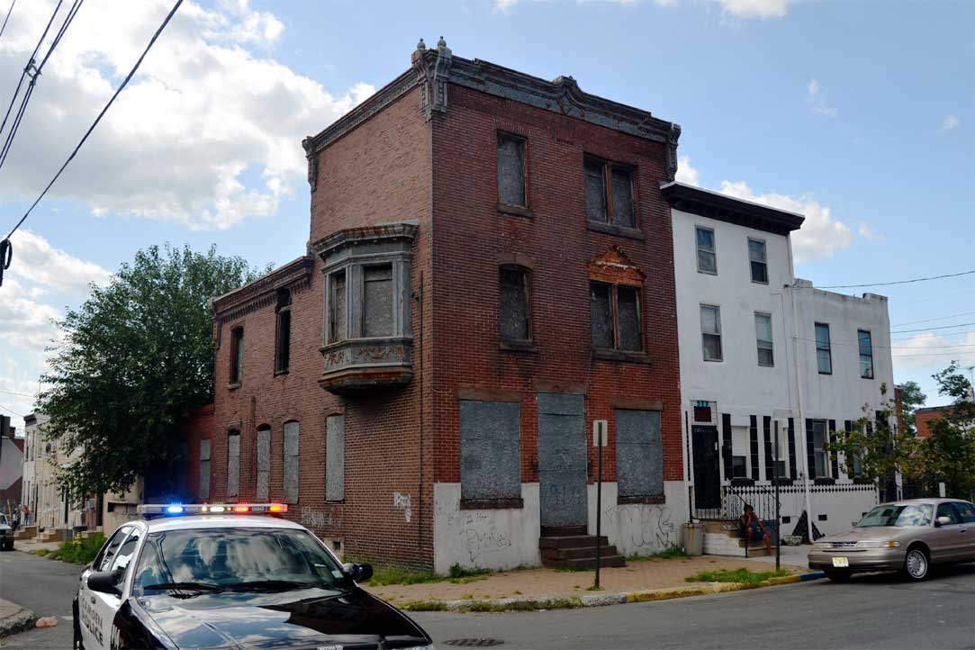 Northwest corner of Cherry Street and South 5th Street, August 23, 2011