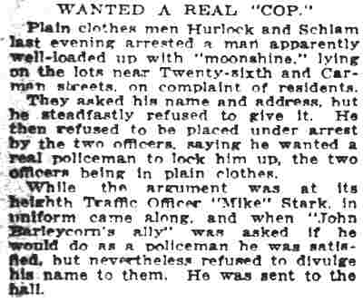 Camden Post-Telegram clipping: Wanted a Real Cop
