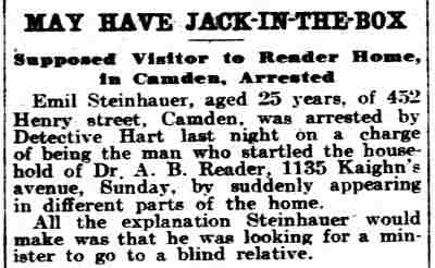 May Have Jack-in-the-Box - Philadelphia Inquirer, June 6, 1905