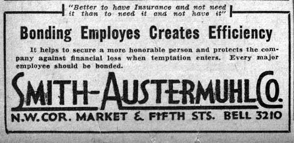 Smith-Austermuhl Co. advertisement, Bonding Employes Creates Efficiency, Camden Courier-Post, June 19, 1933